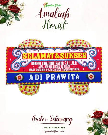 Papan Bunga Ucapan Selamat Kenderan